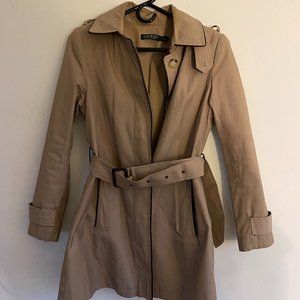 Ralph Lauren Beige Trench Raincoat Size S with belt